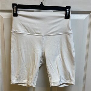 Lululemon Athletica White Bike Shorts